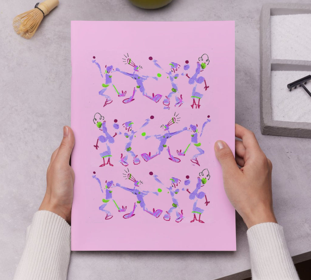 Multitude rosa con morado