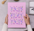 Multitude rosa con morado