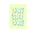 Multitude verde con azul