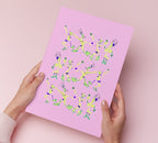 Multitude rosa con amarillo