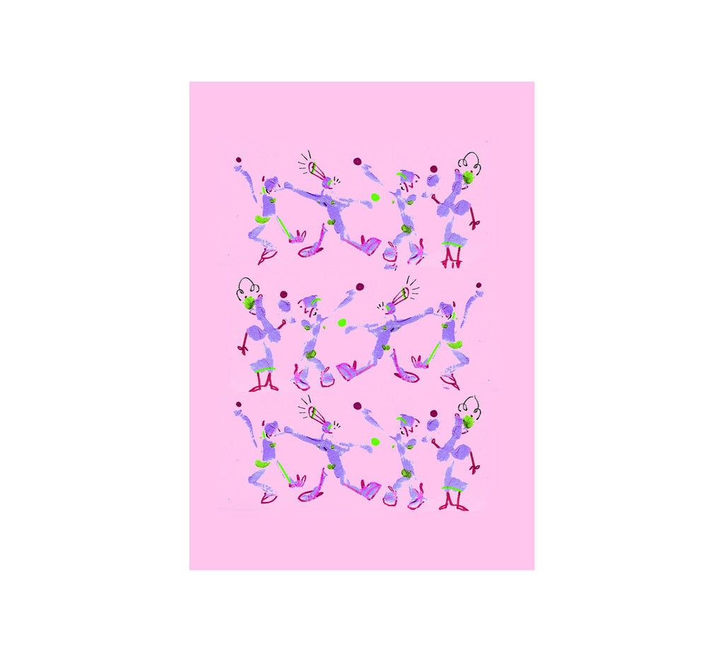 Multitude rosa con morado