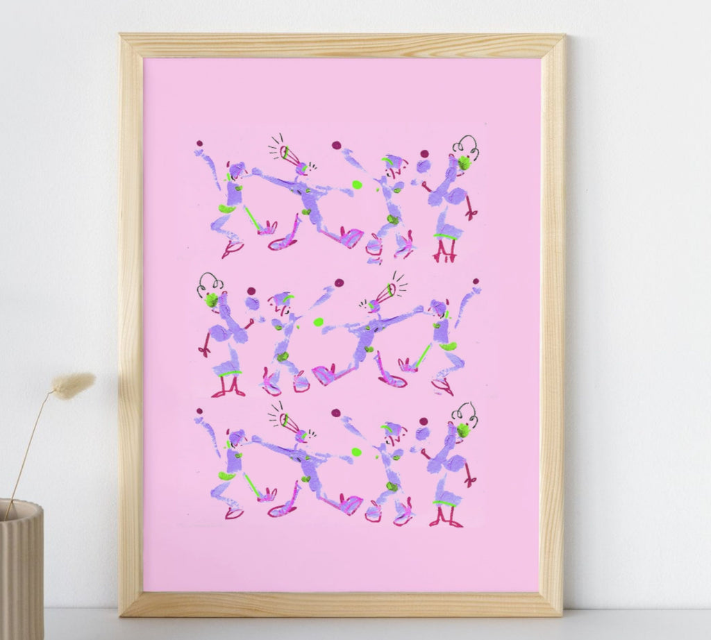 Multitude rosa con morado